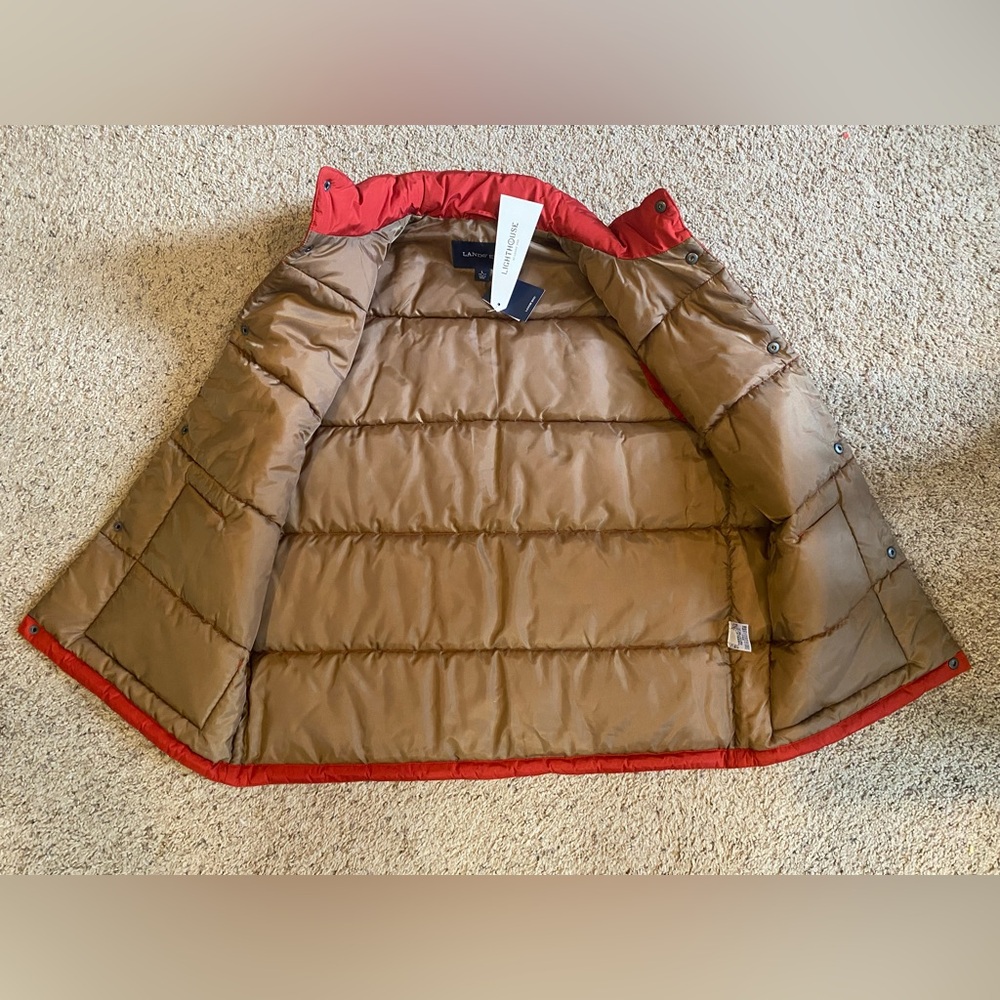 🔥 SALE 🔥 Men’s Lands’ End Puffer Jacket Size Large ( 42-44 ) - Picture 2 of 9